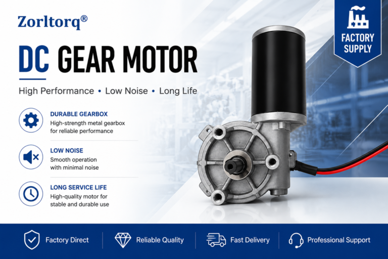 12V Worm Gear Motor for Valve Actuator