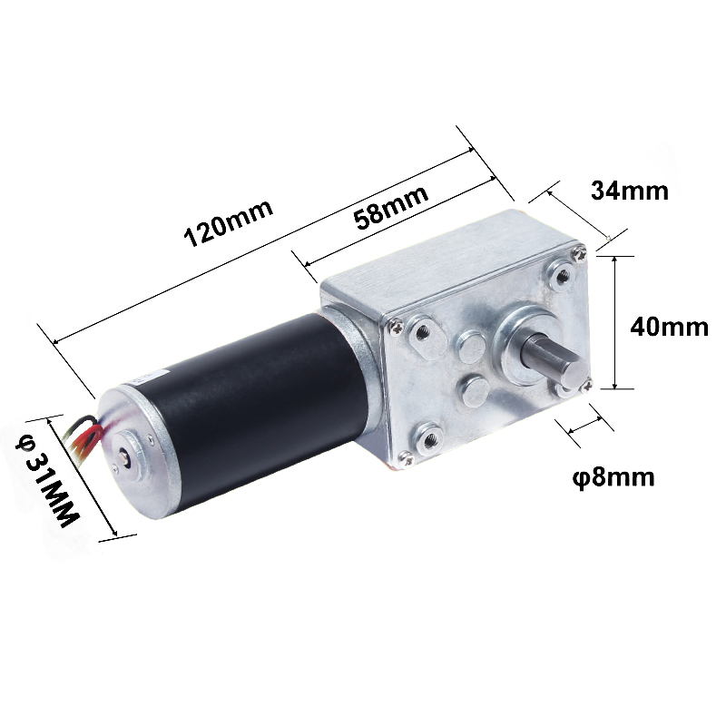 ZT-31ZY5840-D dc worm gear motor - product image 6