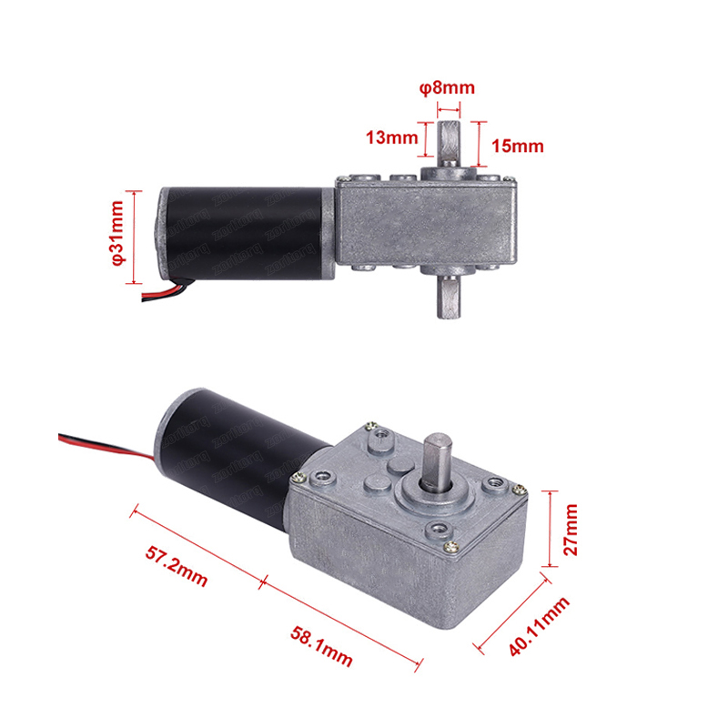 ZT-31ZY5840-DD dc worm gear motor - product image 2