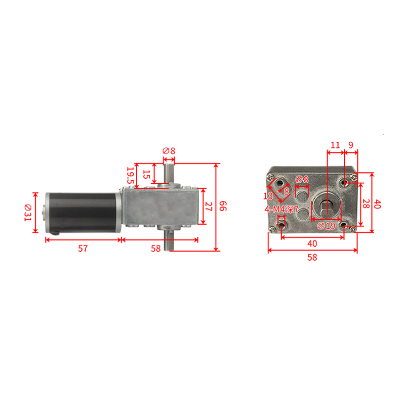 ZT-31ZY5840-DD dc worm gear motor - product image 7