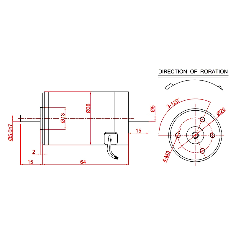 ZT-D3864-R brushed dc motor - product image 5