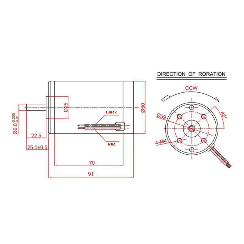 ZT-D50-91-D brushed dc motor - product image 2