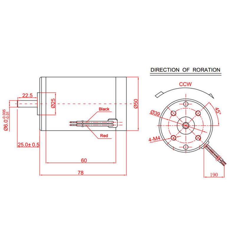 ZT-D50-D brushed dc motor - product image 9